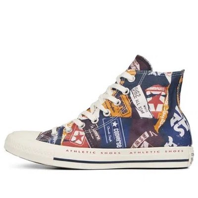 Converse Chuck Taylor All Star Bold Branding High Top In Blue