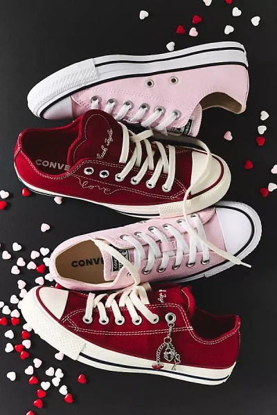 Converse Chuck Taylor All-star Canvas Low-top Sneakers In Pink