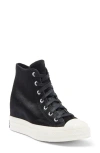 Converse Chuck Taylor® All Star® Chuck 70 Wedge Hi Sneaker In Black/black/egret