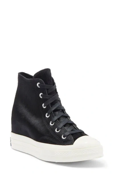 Converse Chuck Taylor® All Star® Chuck 70 Wedge Hi Sneaker In Black/black/egret