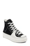 Converse Mens  Chuck Taylor All Star Hi Construct In Black/vintage White