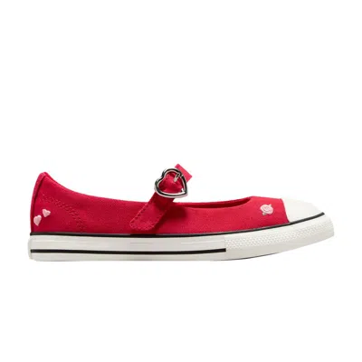 Pre-owned Converse Chuck Taylor All Star Dainty Mary Jane Easyon Ps 'valentine's Day 2025' | Red | Kid's Size