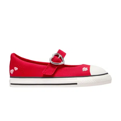 Pre-owned Converse Chuck Taylor All Star Dainty Mary Jane Easyon Td 'valentine's Day 2025' | Red | Infant Size