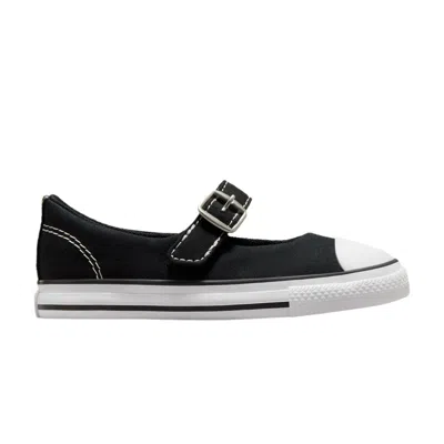 Pre-owned Converse Chuck Taylor All Star Dainty Mary Jane Td 'black White' | Infant Size 9