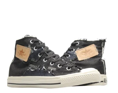 Converse Chuck Taylor All Star Denim Stitch Blk/char/parch Hi Sneakers 1x071 In Black