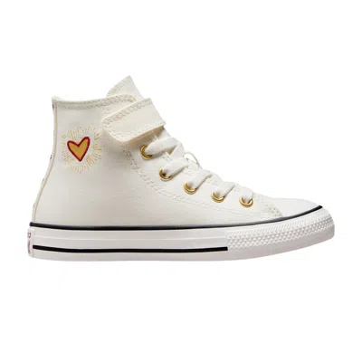 Pre-owned Converse Chuck Taylor All Star Easy-on High Ps 'valentine's Day 2023 - Vintage White' | Cream | Kid'