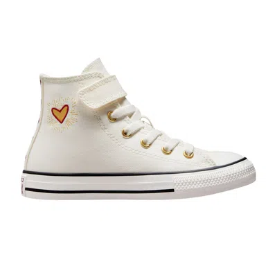 Pre-owned Converse Chuck Taylor All Star Easy-on High Ps 'valentine's Day 2023 - Vintage White' | Cream | Kid'