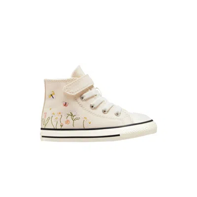 Pre-owned Converse Chuck Taylor All Star Easy-on High Td 'embroidered Floral Print - Natural Ivory' | White |