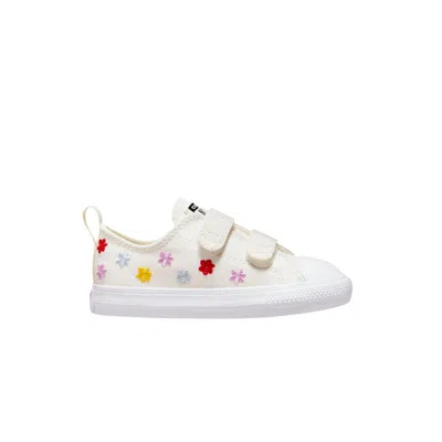 Pre-owned Converse Chuck Taylor All Star Easy-on Low Td 'floral Embroidery' | White | Infant Size 10