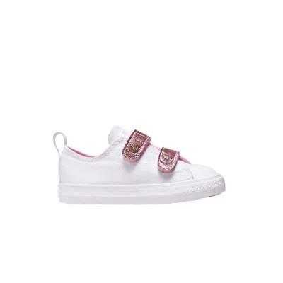Pre-owned Converse Chuck Taylor All Star Easy-on Low Td 'glitter Strap' | White | Infant Size 10