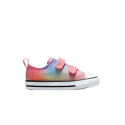 Pre-owned Converse Chuck Taylor All Star Easy-on Low Td 'rainbow Ombre' | Pink | Infant Size 8