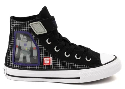 Pre-owned Converse Chuck Taylor All Star Easyon Hi Transformers Autobots And Decepticons Sneakers In Black/white/red In Multi