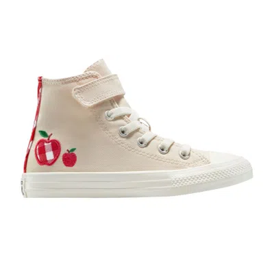 Pre-owned Converse Chuck Taylor All Star Easyon High Ps 'checkered Accents' | Cream | Kid's Size 12.5 In White
