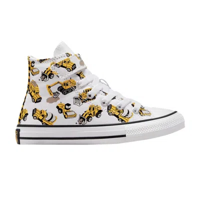 Pre-owned Converse Chuck Taylor All Star Easyon High Ps 'construction Truck' | White | Kid's Size 1.5