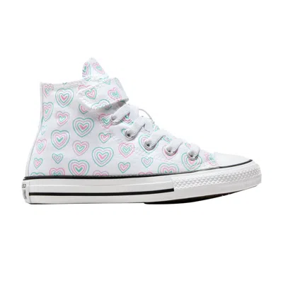 Pre-owned Converse Chuck Taylor All Star Easyon High Ps 'hearts' | White | Kid's Size 1