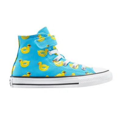 Pre-owned Converse Chuck Taylor All Star Easyon High Ps 'pool Float Pack - Duck' | Blue | Kid's Size 2.5