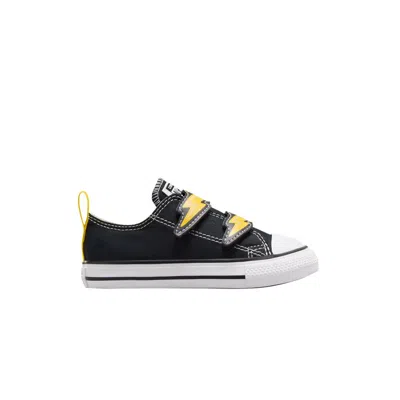 Pre-owned Converse Chuck Taylor All Star Easyon Low Td 'electric Bolt' | Black | Infant Size 9