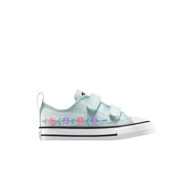 Pre-owned Converse Chuck Taylor All Star Easyon Low Td 'embroidered Florals' | Blue | Infant Size 3