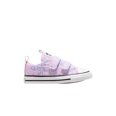 Pre-owned Converse Chuck Taylor All Star Easyon Low Td 'hearts' | Purple | Infant Size 7