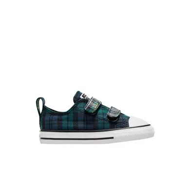 Pre-owned Converse Chuck Taylor All Star Easyon Low Td 'plaid - Dragon Scale Green' | Infant Size 5