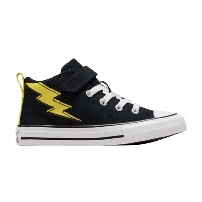 Pre-owned Converse Chuck Taylor All Star Easyon Mid Ps 'malden Street - Electric Bolt' | Black | Kid's Size 12