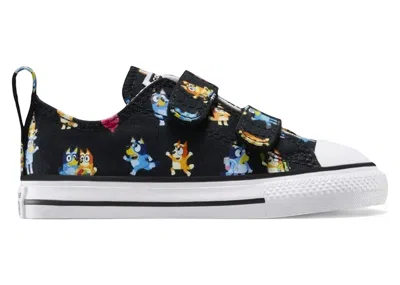 Pre-owned Converse Chuck Taylor All Star Easyon Ox Bluey All Over Print Sneakers In Blackwhite In Multi