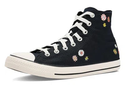 Converse Chuck Taylor All Star Embroidered Florals High-top Sandals Black/bright Outlook/all Heat : In Multi