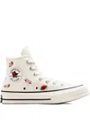 Converse Chuck Taylor All-star Embroidered High-top Sneakers In White