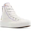 Converse Chuck Taylor® All Star® Embroidered Lift High Top Platform Sneaker