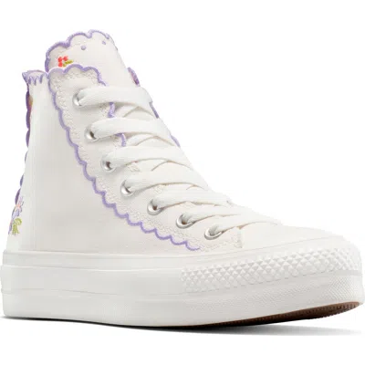 Converse Chuck Taylor® All Star® Embroidered Lift High Top Platform Sneaker