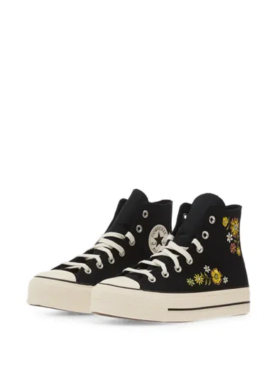 Converse Chuck Taylor All Star Embroidered Sneakers In Black
