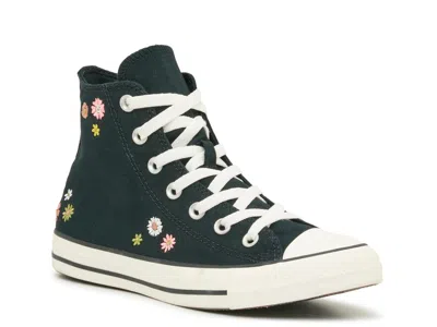 Converse Chuck Taylor All Star Embroidery Hightop Sneaker Women's In Black