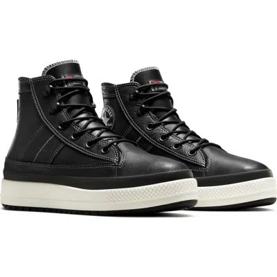Converse Black Chuck Taylor All Star Equip Waterproof Sneakers In Black/black/vintage White