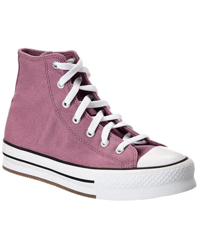 Converse Kids' Chuck Taylor All Star Eva Lift Canvas High-top Sneaker In Purple