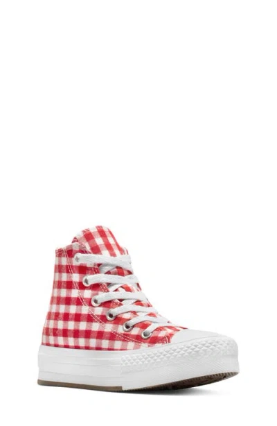 Converse Chuck Taylor All Star Eva Lift Gingham Canvas High Top Platform Sneaker