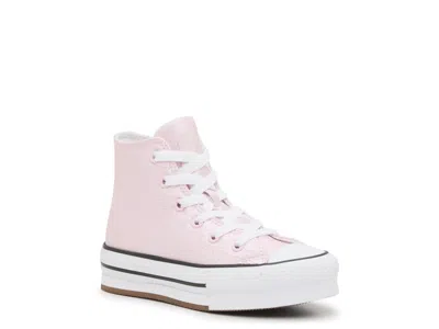 Converse Chuck Taylor All Star Eva Lift Hi Glitter Hightop Sneaker Kids' In Pink