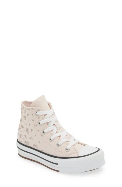 Converse Kids'  Chuck Taylor® All Star® Eva Lift High Top Platform Sneaker In Blush/dust/white