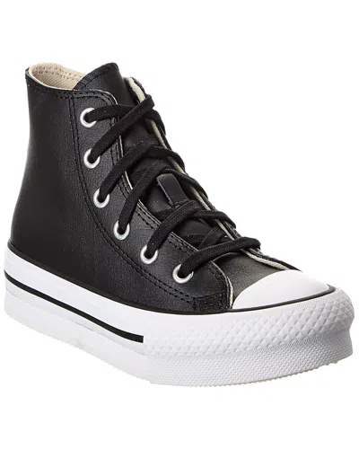 Converse Chuck Taylor All Star Eva Lift Leather High-top Sneaker In Black