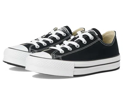 Converse Chuck Taylor All Star Eva Lift Platform (big Kid) Boys Shoes Black/white/black : 5 Big Kid M, Canvas