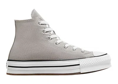 Pre-owned Converse Chuck Taylor All Star Eva Lift Platform Hi Sneakers In Totally Neutral/white/black