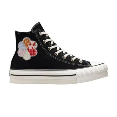 Pre-owned Converse Chuck Taylor All Star Eva Lift Platform High Gs 'crafted Patchwork' | Black | Kid's Size 4.
