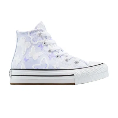 Pre-owned Converse Chuck Taylor All Star Eva Lift Platform High Ps 'butterfly' | Purple | Kid's Size 12.5