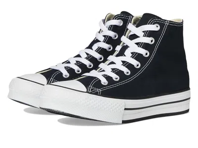 Converse Chuck Taylor All Star Eva Lift Platform (little Kid) Boys Shoes Black/white/black : 1 Little Kid M,  In Multi
