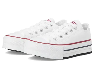 Converse Chuck Taylor All Star Eva Lift Platform (little Kid) Boys Shoes White/garnet/navy 2 : 12 Little Kid 