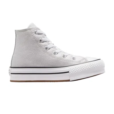 Pre-owned Converse Chuck Taylor All Star Eva Lift Platform Ps High 'prism Glitter' | Grey | Kid's Size 3 In Gray