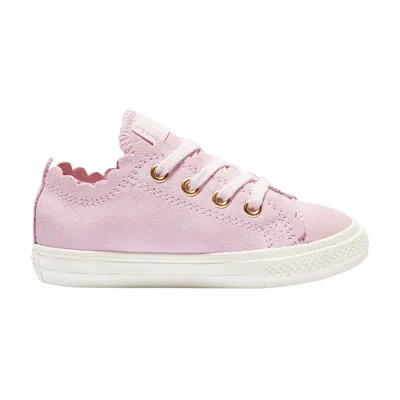 Pre-owned Converse Chuck Taylor All Star Frilly Thrills Low Td 'pink Foam' | Infant Size 8