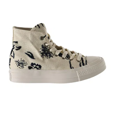 Pre-owned Converse Chuck Taylor All Star Fs High 'plant Patterns' | White | Men's Size 12
