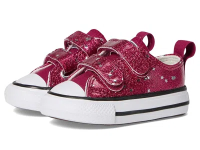 Converse Chuck Taylor All Star Glitter Easy On (infant/toddler) Kid's Shoes Sporty Berry/white/egret : 5 Todd