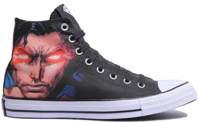 Pre-owned Converse Chuck Taylor All Star Hi Dc Comics Superman (women's) Sneakers In Blackwhite In Multi