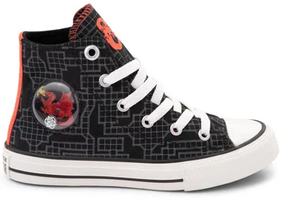 Pre-owned Converse Chuck Taylor All Star Hi Dungeons & Dragons Sneakers In Black/white/red In Multi
